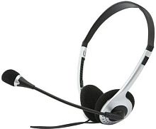 Наушники с микрофоном Sven AP-010MV черный/серебристый 2м накладные оголовье (SV-0410010MV) | код 1457643 | SVEN