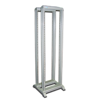 Стойка двухрамная 42U, 600x800, серая | код TWT-RACK2-42U-6x8 | TWT