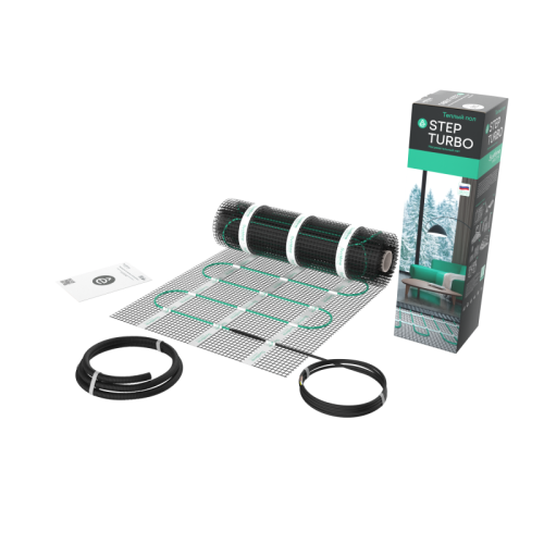 STEP TURBO Теплый пол/Мат нагревательный STM200010, 200 Вт/м2, 200 Вт, 1 м2 | код STM200010 | Systeme Electric фото 2