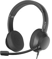 Наушники с микрофоном A4Tech Fstyler FH150U черный 2м накладные USB оголовье (FH150U BLACK) | код 2004917 | A4TECH