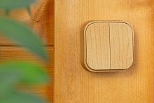 Выключатель 2-клавишный QUTEO, открытый монтаж, светло-коричневый | код. 782262 | Legrand