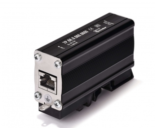 Устройство защиты от импульсных перенапряжений УЗИП для цифровых линий Ethernet Cat.6, 6-60B, тип 3, установка на рейку 35мм, степень защиты IP20 | код 7P6890600600 | FINDER