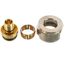 Адаптер обжимной PEX 16(2.0/1.8) х 3/4' ВР евроконус латунь FLEX-X | код 1057441 | Uponor