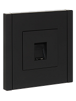 FORTE&PIANO Роз. комп. RJ45 кат.5E FP132 чер. IEK | код FP-K10-1-K02 | IEK