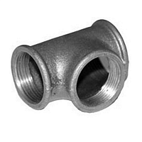 Тройник чугунный Ду15 оцинкованный | код 213200510 | ГОСТ