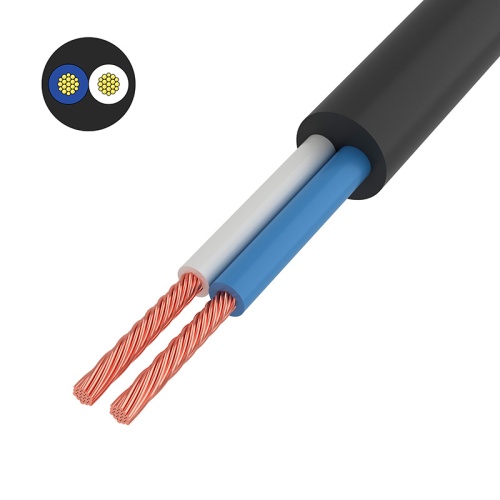 Провод соединительный ПВС 2x0,75 мм кв, черный, длина 20 метров, ГОСТ 7399-97 REXANT | код 01-8031-20 | REXANT