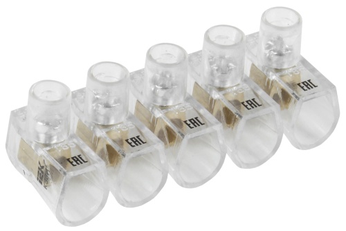 Зажим винтовой концевой изолированный КЗВИ 2,5мм2 (5x1) | код UZVK-025-5 | IEK