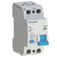 Устройство защитного отключения R10 2P 16А 30мА тип A ELVERT | код R1023A-16 | ELVERT