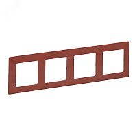 Valena LIFE Рамка 4 поста терракот универсальная | код 754074 | Legrand