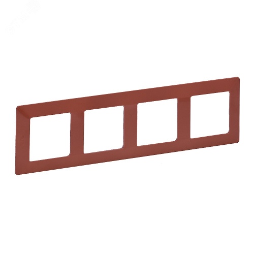 Valena LIFE Рамка 4 поста терракот универсальная | код 754074 | Legrand