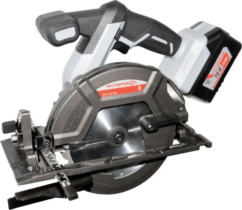 Циркулярная пила (дисковая) Интерскол ДПА-165/18В (ручная) D диска.:165мм (577.4.1.70) | код 1563784 | ИНТЕРСКОЛ