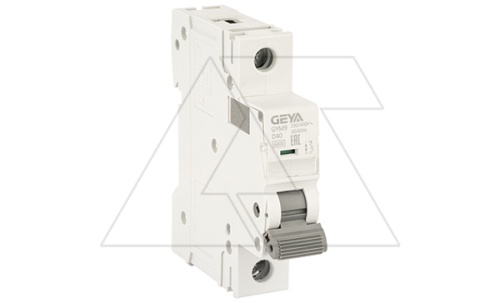 Авт. выключатель GYM9-1P-40D, 1P, 40A, хар-ка D, 6kA, 1M | код GYM91P40D | GEYA