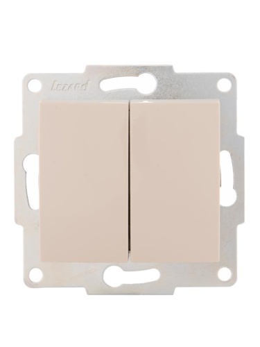 Механизм выключателя 2-кл. 1п СП Karina 10А IP20 крем. LEZARD 707-0388-101 Механизм выключателя 2-кл. 1п СП Karina 10А IP20 крем. LEZARD 707-0388-101