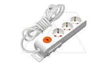 Ri-tech - Удлинитель 3x2P+E, нем. ст., со шторками, выключатель, кабель 3x1,5мм?, 2м, белый | код 001-175-324002-02-00 | Mutlusan