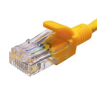 Патч-корд UTP 5e 4x2 26AWG Cu LSZH желтый 2 м | код 10-0163 | SUPRLAN