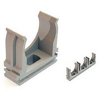 Держатель с защелкой для жестких и гофрированных труб D20мм GE50141 | код GE50141| GREENEL