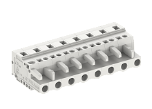 475602 Розетка каб., MCS, горизонт.,шаг 7.5мм, 2 конт., сер., шт | код 475602 | SUPU