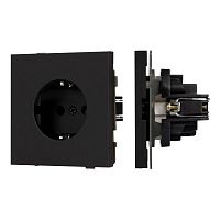 Механизм электрической розетки SCT-TENDO-MEU1-SFPL-BK 230В 16А Arlight 054638