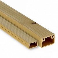 Кабельный канал Plast под светлое дерево 40х25 (24 метра) | код. kk-40-25w | EKF