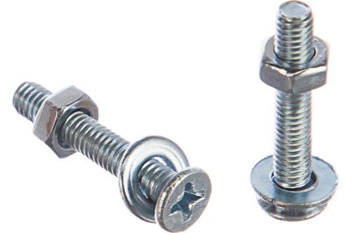 Винт DIN965 М4х25 потайная головка оцинкованный + гайка + шайба (18 шт) | код 114060 | Тех-КРЕП Винт DIN965 М4х25 потайная головка оцинкованный + гайка + шайба (18 шт) | код 114060 | Тех-КРЕП