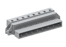 475419/010 Вилка каб., MCS, с крепеж.фланцем горизонт.,шаг 7.5мм, 19 конт., сер., шт | код 475419/010 | SUPU