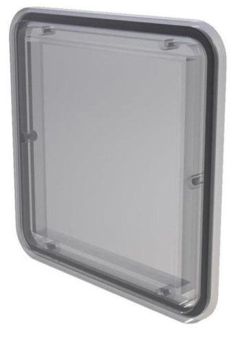 PSP1 Окошко под счетчик 117х117мм, уплотнителем EPDM. | код PSP1 | Plastim