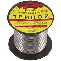 Припой ПОС 40 (катушка с канифолью 3 мм) 250 гр | код 60594 | FIT
