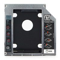 Низкопрофильный адаптер Gembird MF-95-02 для 2.5-дюймового накопителя в отсек 5.25 дюйма, 12.7 мм | код MF-95-02 | Gembird