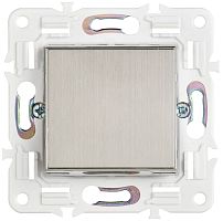 SKANDY Выключатель 1-клавишный кнопочный 10А SK-V14N никель IEK | код SK-V17-0-10-K50 | IEK