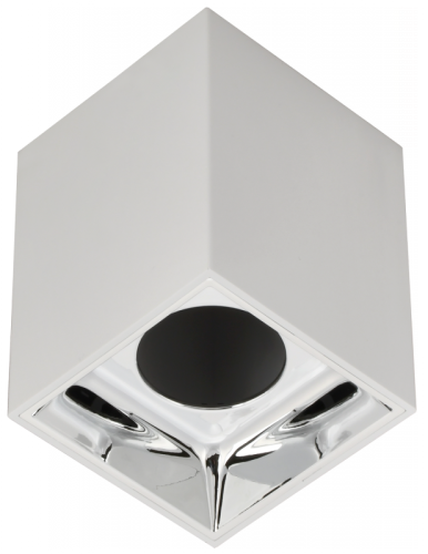 Светильник 4112 накл. поворотн. GU10 белый/хром пласт. IEK | код LT-UPB0-4112-GU10-1-K23 | IEK