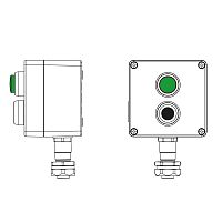 Взрывозащищенный пост управления из алюминия CPE-A-12-(1xP1B(11)-1xLG(250))-1xKAEPM2MHK-20(C)1Ex d e IIC Т5 Gb / Ex tb IIIC T95°C Db | код 2201.121.22.120P | DKC