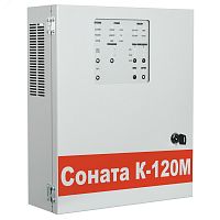 Прибор управления речевыми оповещателями с МИКРОФОНОМ контр.линий, 120Вт, 2 зоны, 5сообщ.(под 2 АКБ 12Вх7А/ч) наст. исп. | код Соната-К-120М | Вистл