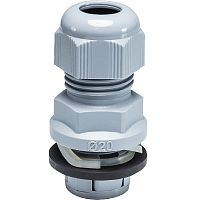 Кабельный ввод, 15,9 мм, snap-In, диапазон обслуживаемых кабелей 5-10 мм, IP68, пластик, RAL 7001 светло-серый | код Z5.504.4053.3 | Wieland