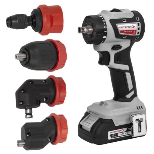 ДА-13/18В 50 бесщеточная аккум. дрель-шуруп. комби АПИ (Li-ion, кейс, 2 аккум., 2Ач, 4 насадки) | код 776.2.2.79 | ИНТЕРСКОЛ