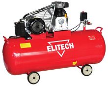 Компрессор поршневой Elitech КПР 200/550/3.0 масляный 550л/мин 200л 3000Вт красный/черный | код 1625671 | Elitech