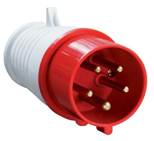 Вилка переносная AM-025 32A 380V~415V 3P+N+E IP44 (ANDELI) | код ADL13-006 | ANDELI