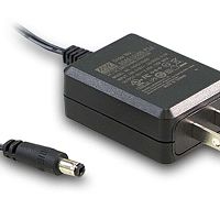 Источник питания AC-DC адаптер, 15Вт, вход 90…264В AC/127…370В DC, выход 15В/1A, изоляция 3000В AC, размеры 57.6х42.1х24.7мм, -20…+70С, тип штекера P1J, двухштырьковая вилка США | код SGAS15U15-P1J | MeanWell
