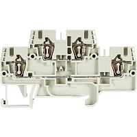 Этажная клемма, тип фиксации провода: пружинный, номинальное сечение: 2,5 мм кв., 24A, 500V, ширина: 5 мм, цвет: серый, тип монтажа: DIN 35 | код 56.703.7055.0 | Wieland