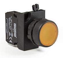 CP100DS Кнопка нажимная круглая желтая (1НО) | код CP100DS | EMAS