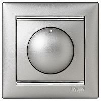 Светорегулятор поворотный VALENA CLASSIC, 400 Вт, алюминий | код. 770261 | Legrand