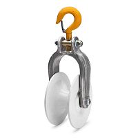 Ролик монтажный РМ-2 на крюке (КВТ) (1шт.) | код 57636 | КВТ