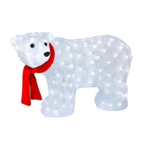 Акриловая светодиодная фигура Мишка 60 см, 200 светодиодов, IP65, понижающий трансформатор в комплекте, NEON-NIGHT | код 513-267 | NEON-NIGHT