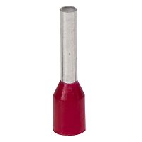 Наконечник-гильза с изолированным фланцем для жилы сечением 1кв.мм, длина контактной части 12мм, красный (НШВИ 1-12) | код IF1-12RD | DKC