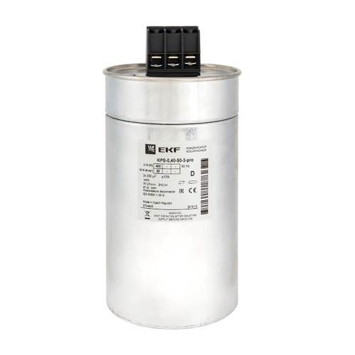 Конденсатор косинусный КПС-0,4-50-3 PRO | код kps-0,4-50-3-pro | EKF Конденсатор косинусный КПС-0,4-50-3 PRO | код kps-0,4-50-3-pro | EKF