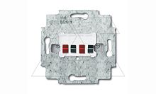 Basic 55 - Розетка для динамиков на 4 клеммы (лицевая накладка заказывается отдельно) | код 0230-0-0403 | ABB