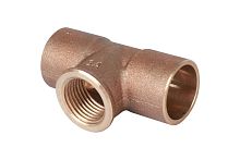 Тройник бронза пайка 22 х 1/2' х 22 ВР, модель 4130g (141302212) | код RG008TBBGNIIE4 | Sanha