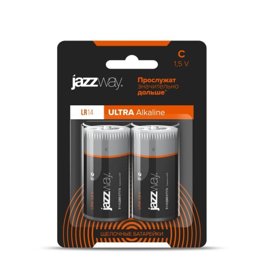 Элемент питания LR14 Ultra PLUS блистер, 2 шт. | код 5005105 | JazzWay