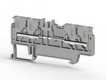 307 021, Клеммник пруж.быстрозажимной (Push in), 4-х выводной, 1,5мм.кв., (синий), PYK 1,5MС | код 0.0.0.3.07021 | KLEMSAN