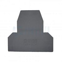 Крышка торцевая для двухуровневой push-in клеммы 2,5 мм2, серая | код T2,5ECPDL | ПРОВЕНТО