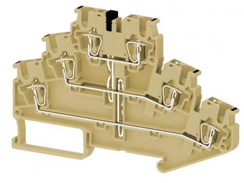 311 550, Пружинная клемма серии SRD 2,5-3FK (Бежевый) | код 0.0.0.3.11550 | KLEMSAN 311 550, Пружинная клемма серии SRD 2,5-3FK (Бежевый) | код 0.0.0.3.11550 | KLEMSAN